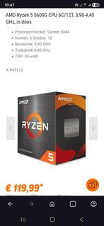 Nieuw in doos AMD Ryzen 5 5600G

P, Computers en Software, Processors, Ophalen, Nieuw