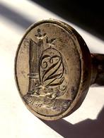 Seal 18th lakstempel zegelstempel lakzegel Vogels Hond, Ophalen of Verzenden