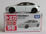 Tomica nr98 Tesla Model 3 1/63 3inch tomy, Ophalen of Verzenden, Nieuw, Auto