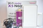 Wifi router X5 N600 sitecom met accesoires, Ophalen of Verzenden, Zo goed als nieuw, Router met modem, Sitecom