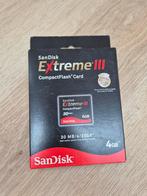 SanDisk Extreme III 4GB CompactFlash Kaart, Gebruikt, 4 GB, SanDisk, Ophalen of Verzenden