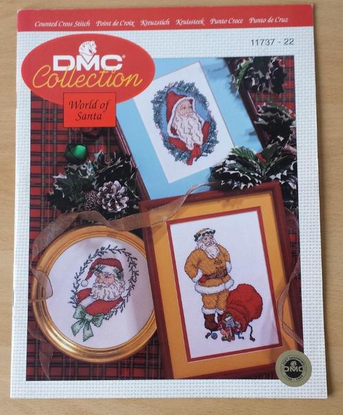 Kerstmis- DMC Collection World of Santa - 1996, Hobby en Vrije tijd, Borduren en Borduurmachines, Gebruikt, Patroon, Handborduren
