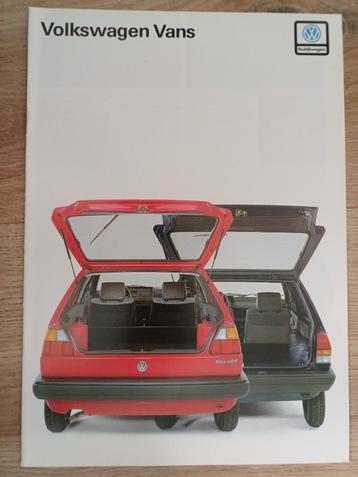 VW Vans brochure uit 1988 beschikbaar voor biedingen