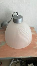 Moderne lamp glas, Rond, Ophalen of Verzenden, Wit, Zo goed als nieuw