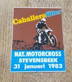 Sticker Caballero Nat. Motorcross Stevensbeek 31-01-1982, Ophalen of Verzenden