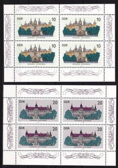 DDR Kleinbogen, Michel 3032 en 3033, Postfris., Postzegels en Munten, Postzegels | Europa | Duitsland, Postfris, DDR, Verzenden