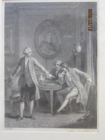 Staalgravure nog in plastic komt uit Prenten kabinet beschikbaar voor biedingen