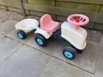 Loop tractor met laadbak wit roze. Vanaf 1 jaar, Ophalen, Zo goed als nieuw, Overige merken