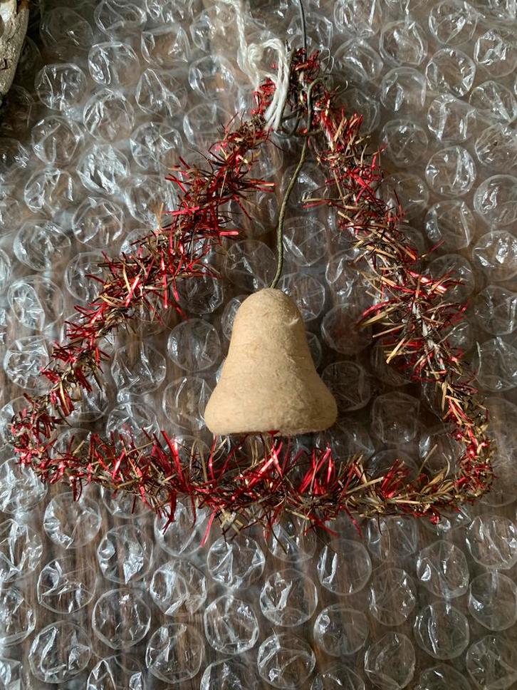 #kerst kerstbal tinsel watte klokje, Diversen, Kerst, Zo goed als nieuw, Ophalen of Verzenden