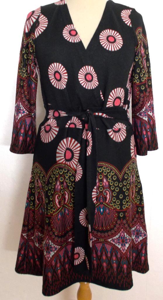 Warm leuk Ibiza/hippie print jurkje! M, Kleding | Dames, Jurken, Zo goed als nieuw, Maat 38/40 (M), Overige kleuren, Knielengte
