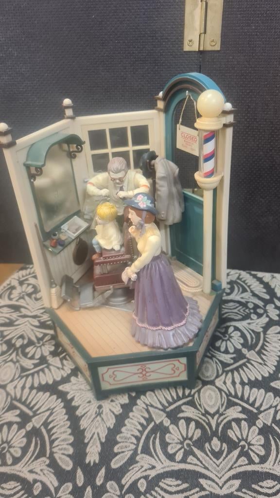 Enesco Vintage Muziekdoos - Kapsalon - Sweet Adeline, Antiek en Kunst, Ophalen of Verzenden