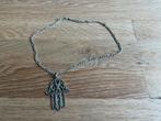 Zilveren ketting met handje van Fatima., Ophalen of Verzenden, Zo goed als nieuw, Zilver, Met hanger
