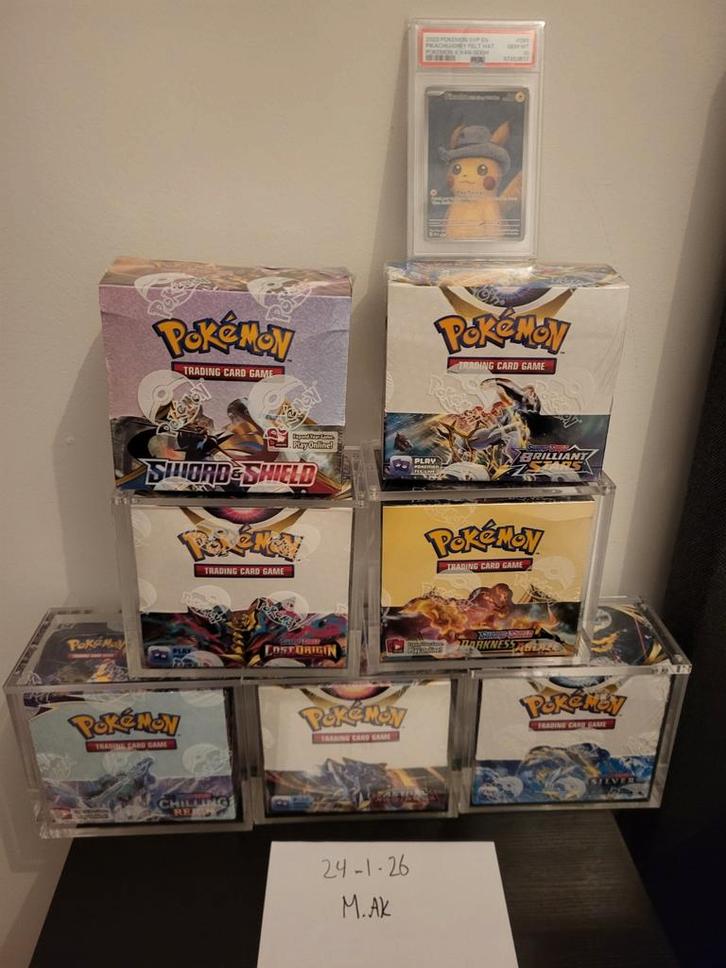 Boosterboxen & van gogh psa 10, Hobby en Vrije tijd, Verzamelkaartspellen | Pokémon, Ophalen of Verzenden