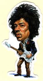 Jimi Hendrix sticker #4, Verzenden, Nieuw