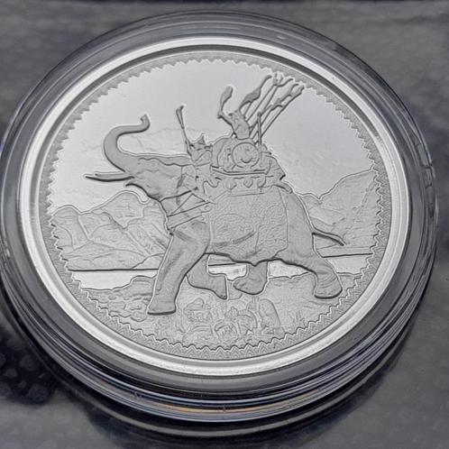 2022 Gibraltar 1 oz silver War Elephant BU, Postzegels en Munten, Munten | Europa | Niet-Euromunten, Overige landen, Zilver, Ophalen of Verzenden