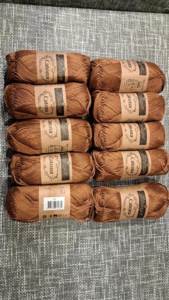 Scheepjes Catona garen - Kleur 157 (10 bollen), Ophalen of Verzenden