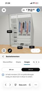 Witte Pax kledingkast, Ophalen, Overige materialen, Gebruikt, 200 cm of meer