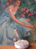 antiek speldenkussen met oa hoedenspelden nr VV 1050 ger JD, Verzenden