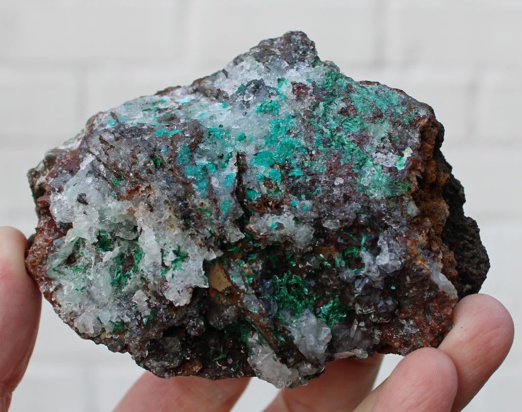 MALACHIET,  KWARTS en DIOPTAAS uit KOLWEZI in CONGO, Ophalen of Verzenden, Mineraal