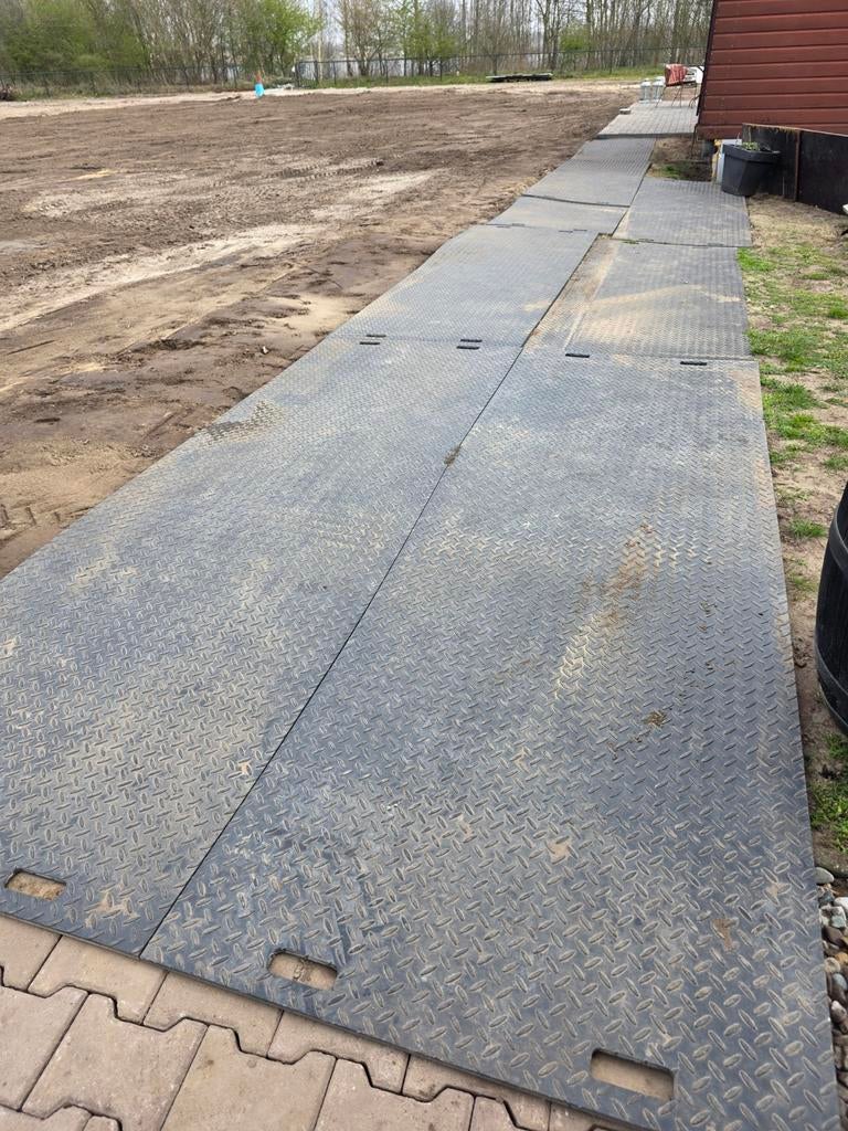 Te huur: Kunststof rijplaten 3x1m, Doe-het-zelf en Verbouw, Ophalen