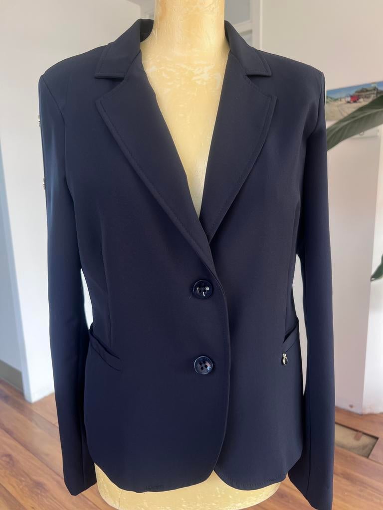 Donkerblauwe blazer- Rinascimento - maat L, Blauw, Maat 42/44 (L), Ophalen of Verzenden, Jasje