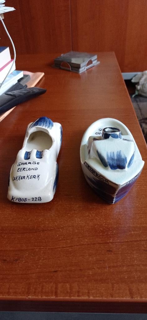 Antieke Auto en boot asbakken, vintage, relatiegeschenken., Ophalen of Verzenden