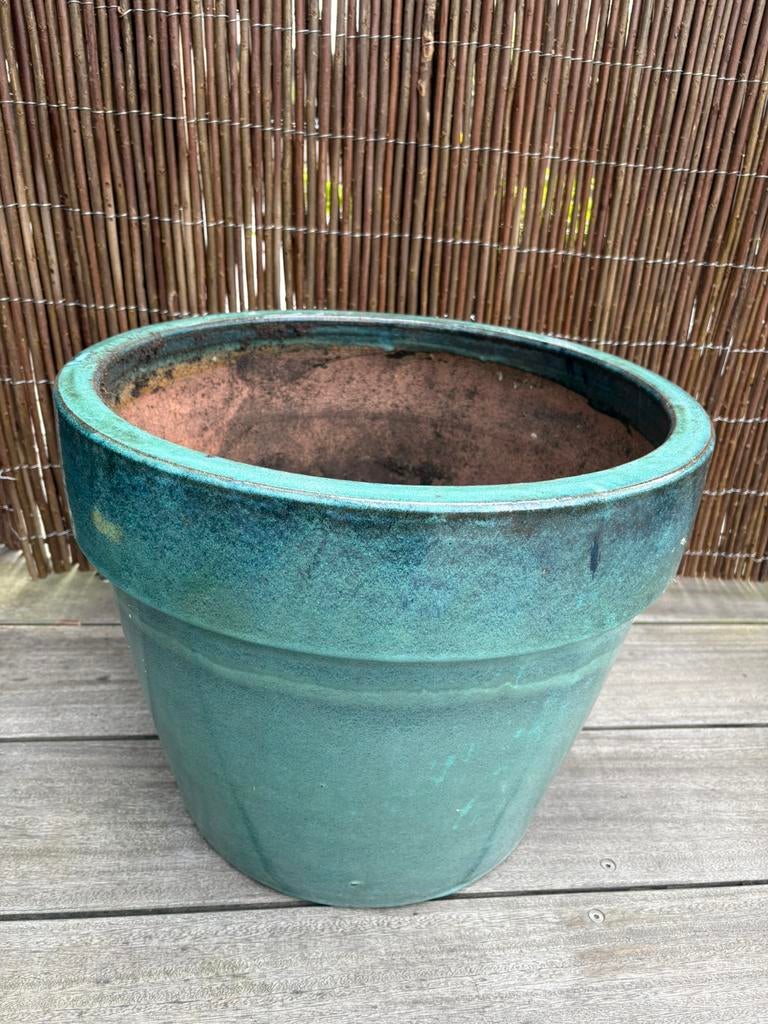 Plantenbak van aardewerk, Steen, Minder dan 60 cm, Rond, Ophalen of Verzenden