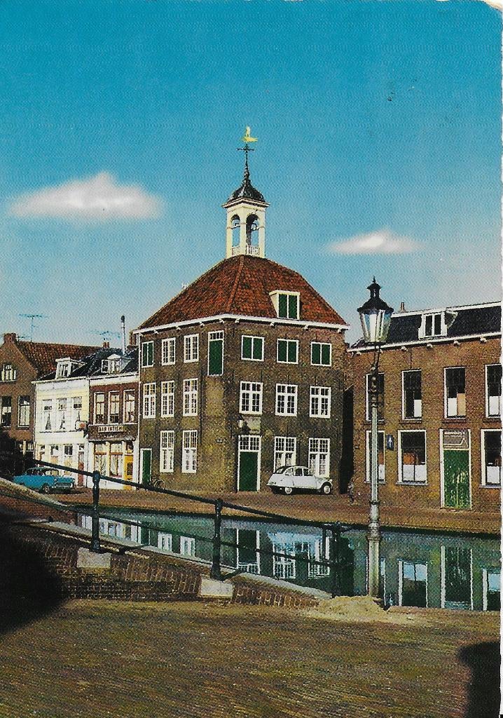 Schiedam zakkendragershuisje gelopen ansichtkaart ( 1471), Ophalen of Verzenden, 1980 tot heden, Gelopen, Zuid-Holland