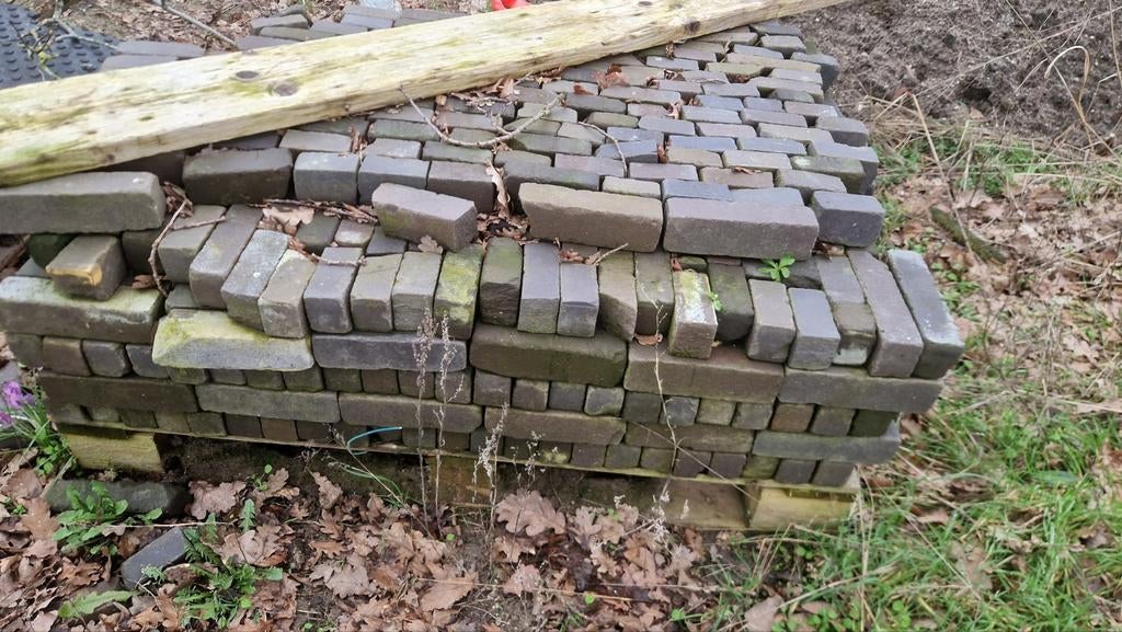 Oud gebakken waalformaat klinkers - 5m², Tuin en Terras, Overige materialen, Gebruikt, Klinkers, 5 tot 10 m²