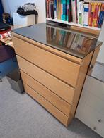 Ladenblok, Ikea, MALM, Ophalen, Gebruikt, Glas, 100 tot 150 cm