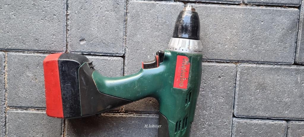 Metabo Accuboormachine - Gebruikt met oplader, Ophalen, Gebruikt, Variabele snelheid, Boor- en Schroefmachine