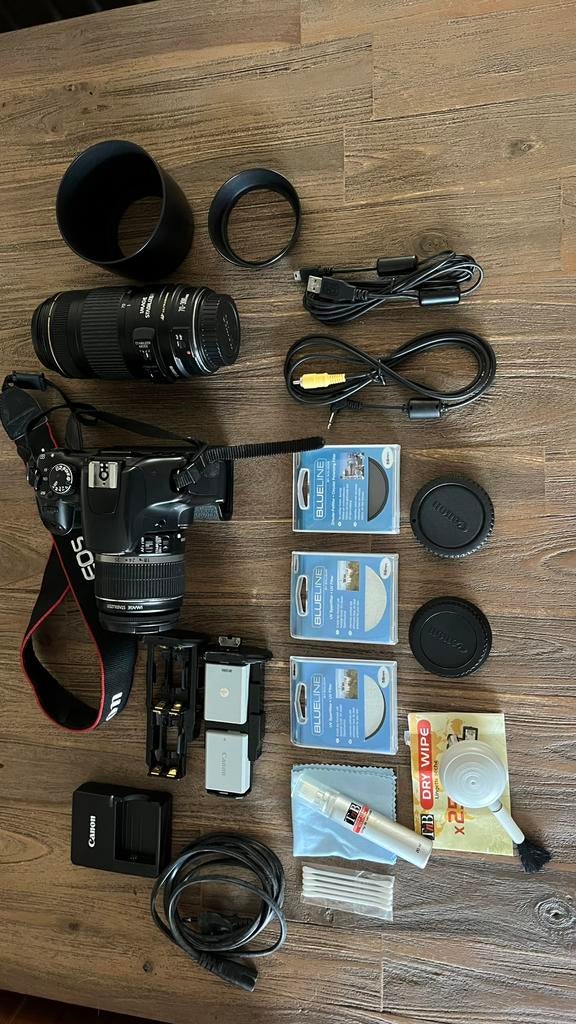 Canon Eos 450D, 70-300, 18-55, zeer compleet., Audio, Tv en Foto, Fotocamera's Digitaal, Ophalen of Verzenden, Zo goed als nieuw