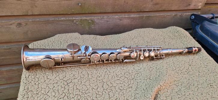 Sopraan sax...bouwjaar 1901  c.mahillon bruxelles, Muziek en Instrumenten, Blaasinstrumenten | Dwarsfluiten en Piccolo's, Gebruikt