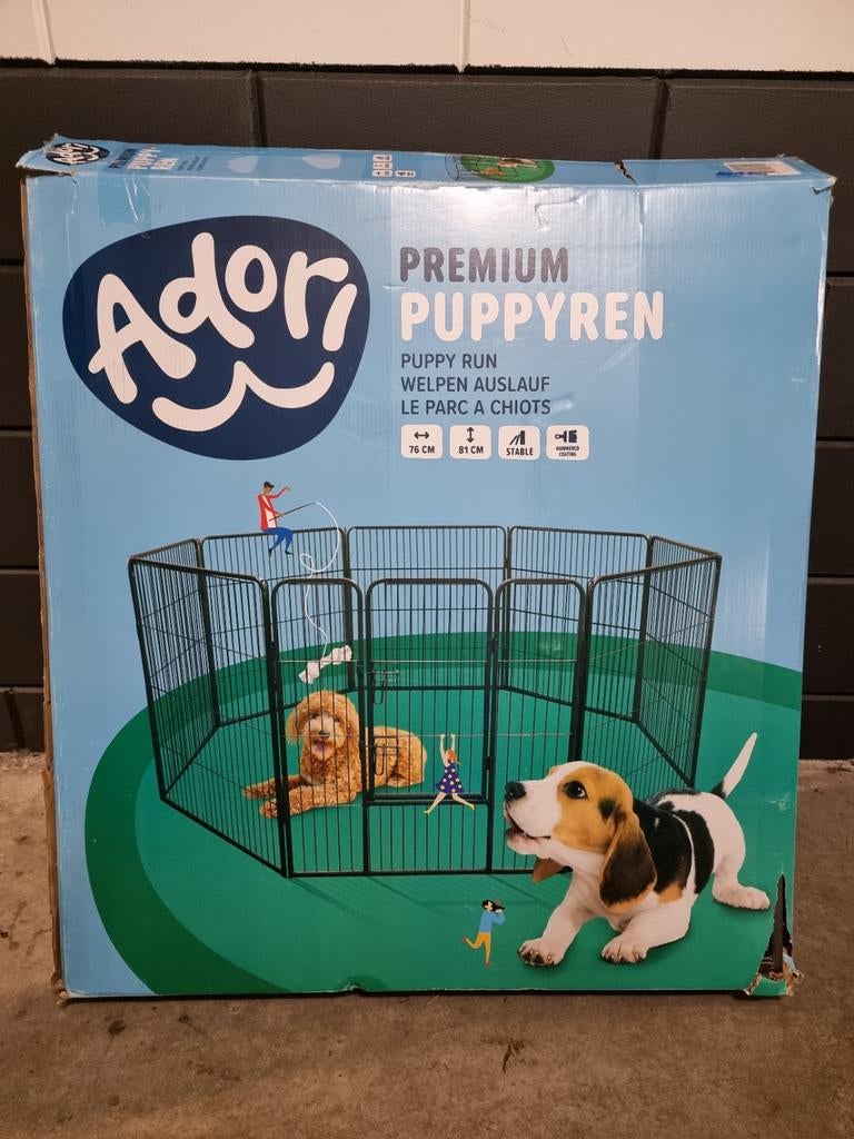 Adori Puppyren – 81 cm hoog – 76 cm breed - 8 panelen, Ophalen