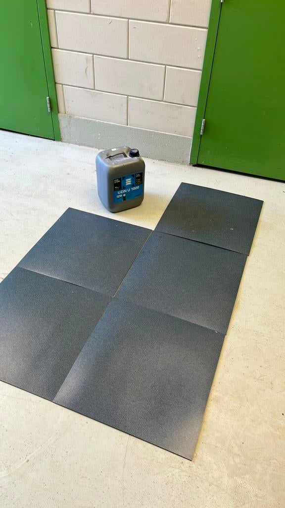 Vinyl tegel + lijm, Ophalen, Zo goed als nieuw, Minder dan 10 m², Vinyl