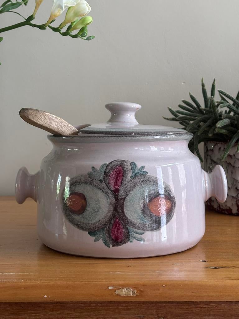 Grote West Germany vintage terinne met deksel, pastaschaal, Ophalen of Verzenden