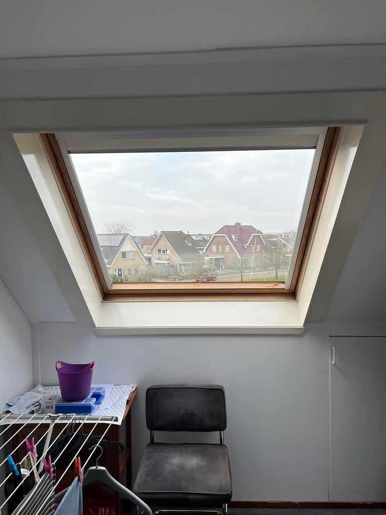 Verduisterend rolgordijn gebroken wit voor Velux GGL 808, Ophalen, Zo goed als nieuw, 80 tot 120 cm, Dakraam