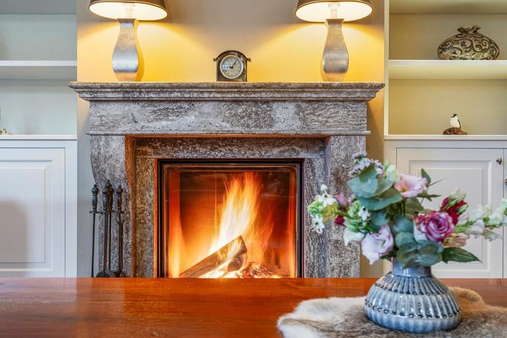 Prachtige marmeren schouw te koop, Ophalen, Gebruikt, Vrijstaande haard, Overige soorten