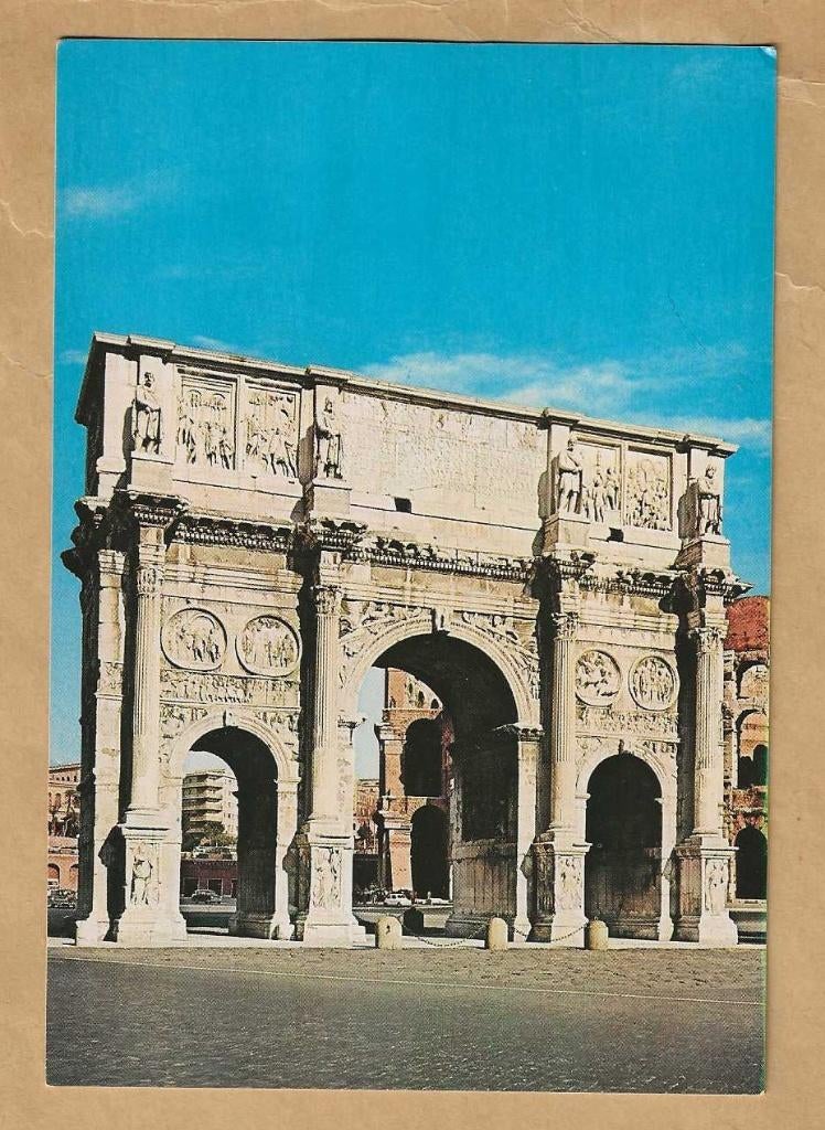Ansichtkaart. Italië. Roma. Arco di Costantino., Ophalen of Verzenden, 1960 tot 1980, Ongelopen, Italië