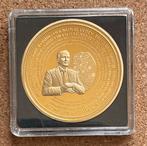 Penning - De TITELS van Koning Willem Alexander - Verguld, Postzegels en Munten, Penningen en Medailles, Ophalen of Verzenden