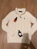 Polo Ralph Lauren qaurter zip - Crème - Maat M, Kleding | Heren, Truien en Vesten, Ophalen of Verzenden, Zo goed als nieuw, Maat 48/50 (M)