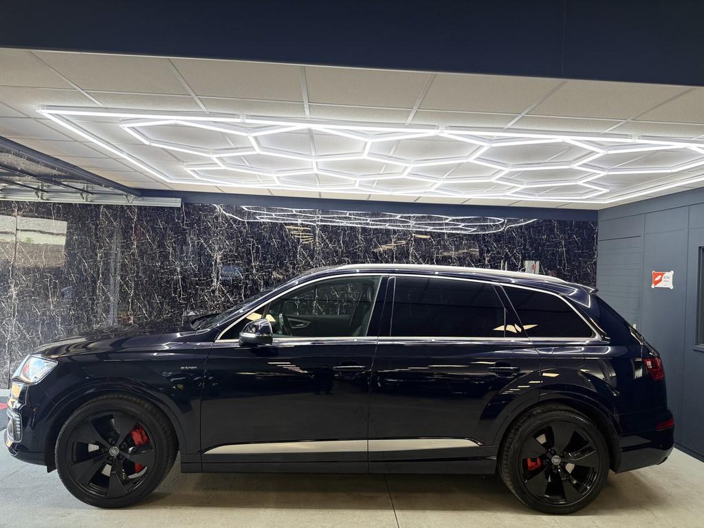 Audi Q7 3.0 TDI e-tron quattro Sport 3x s-line pano in opdra, Auto's, Audi, Automaat, Gebruikt, Blauw, 2420 kg