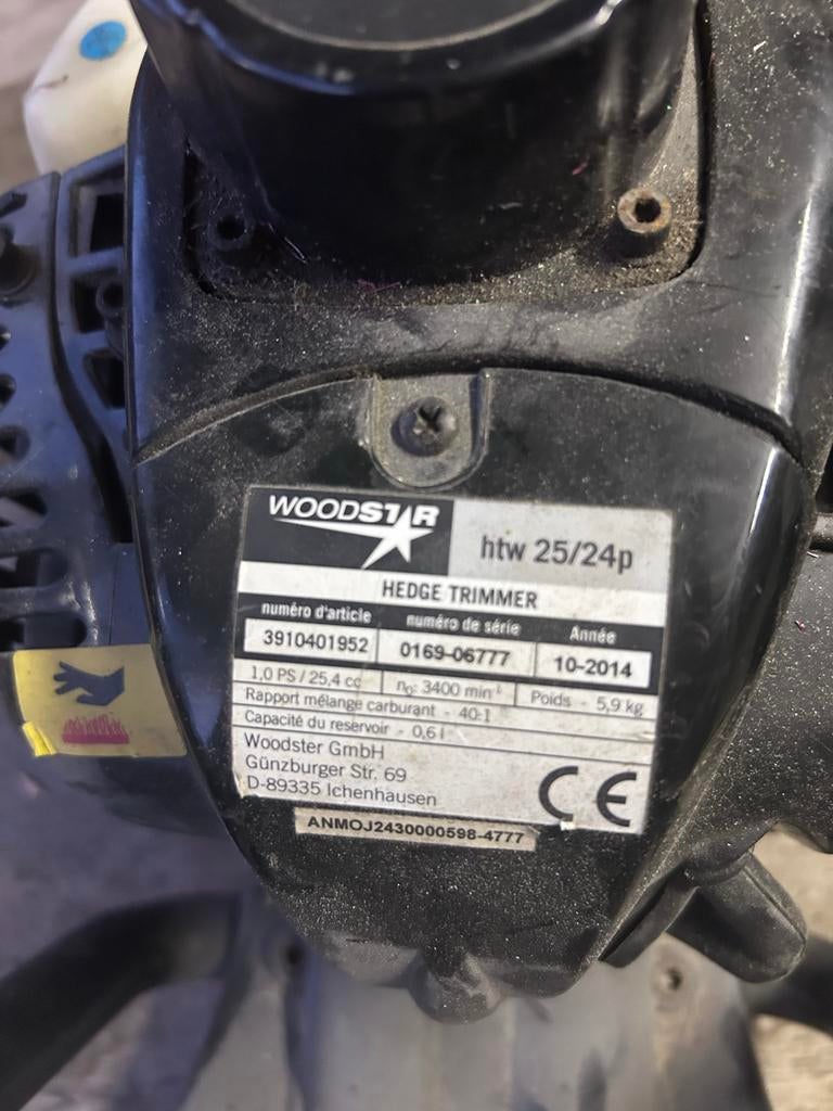 Woodstar HTW 25/24P heggenschaar, Ophalen, Gebruikt, Benzine