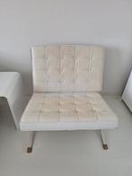 Remake Barcelona fauteuil - gratis, Gebruikt, Barcelona stijl, Vintage, Design, Wit, Ophalen of Verzenden