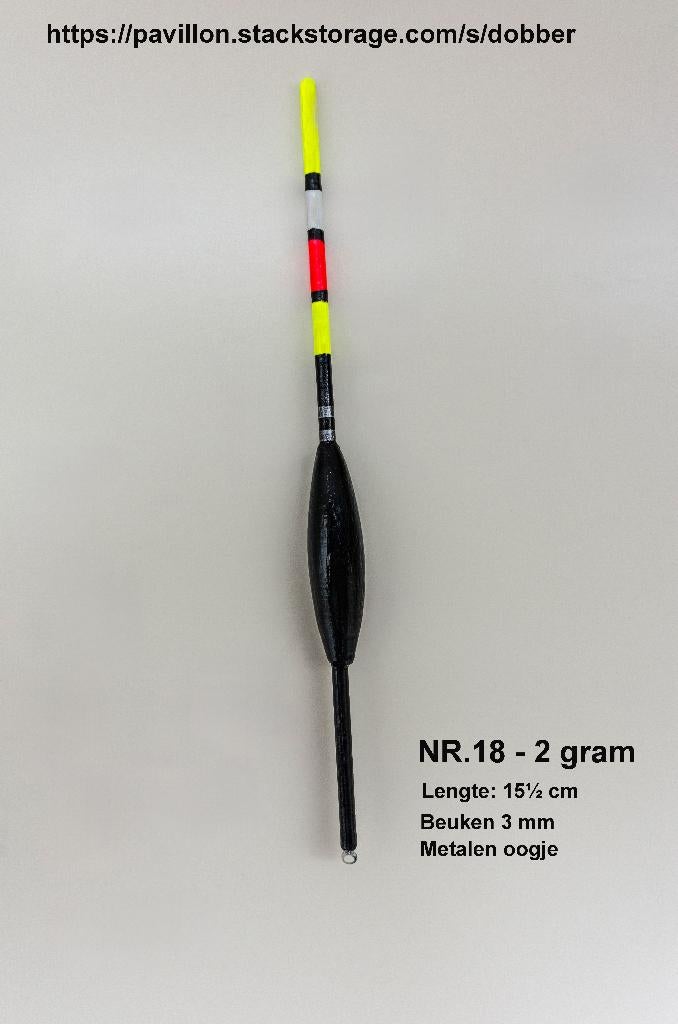 KARPERDOBBER HANDBUILT NR. 18 / 2 gram, Ophalen of Verzenden, Nieuw, Dobber of Lood