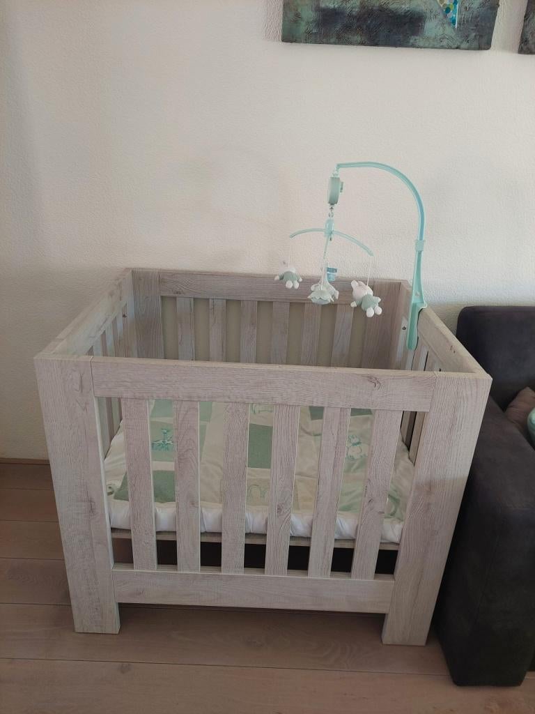 TWF box licht grijs, Kinderen en Baby's, Boxen, Ophalen, Gebruikt, Vierkant, In hoogte verstelbaar