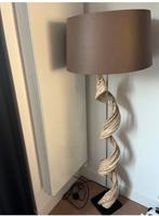 Houten vloerlamp staande lamp, Ophalen, Zo goed als nieuw, Minder dan 100 cm