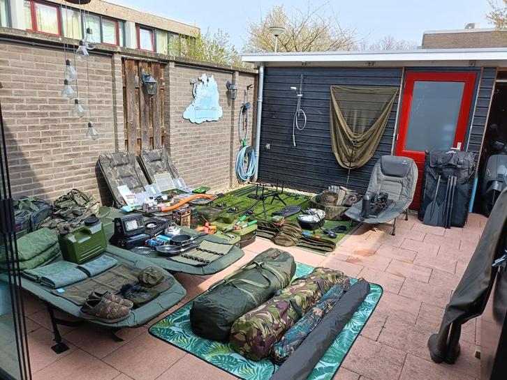 Complete karper uitrusting, Watersport en Boten, Hengelsport | Karpervissen, Zo goed als nieuw, Complete set, Ophalen