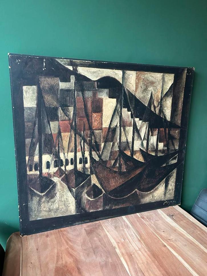 Vintage Maritiem Schilderij Print - Atelier La Grand, Ophalen