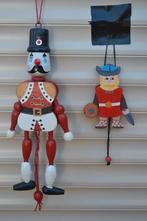 2 Mooie houten trek figuren  NR 8752, Ophalen of Verzenden, Zo goed als nieuw, Pop